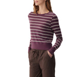 Lolë Dynamic Long Sleeves in purple stripe