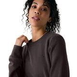 Lolë Icone Crew Neck Pullover in Java dark brown