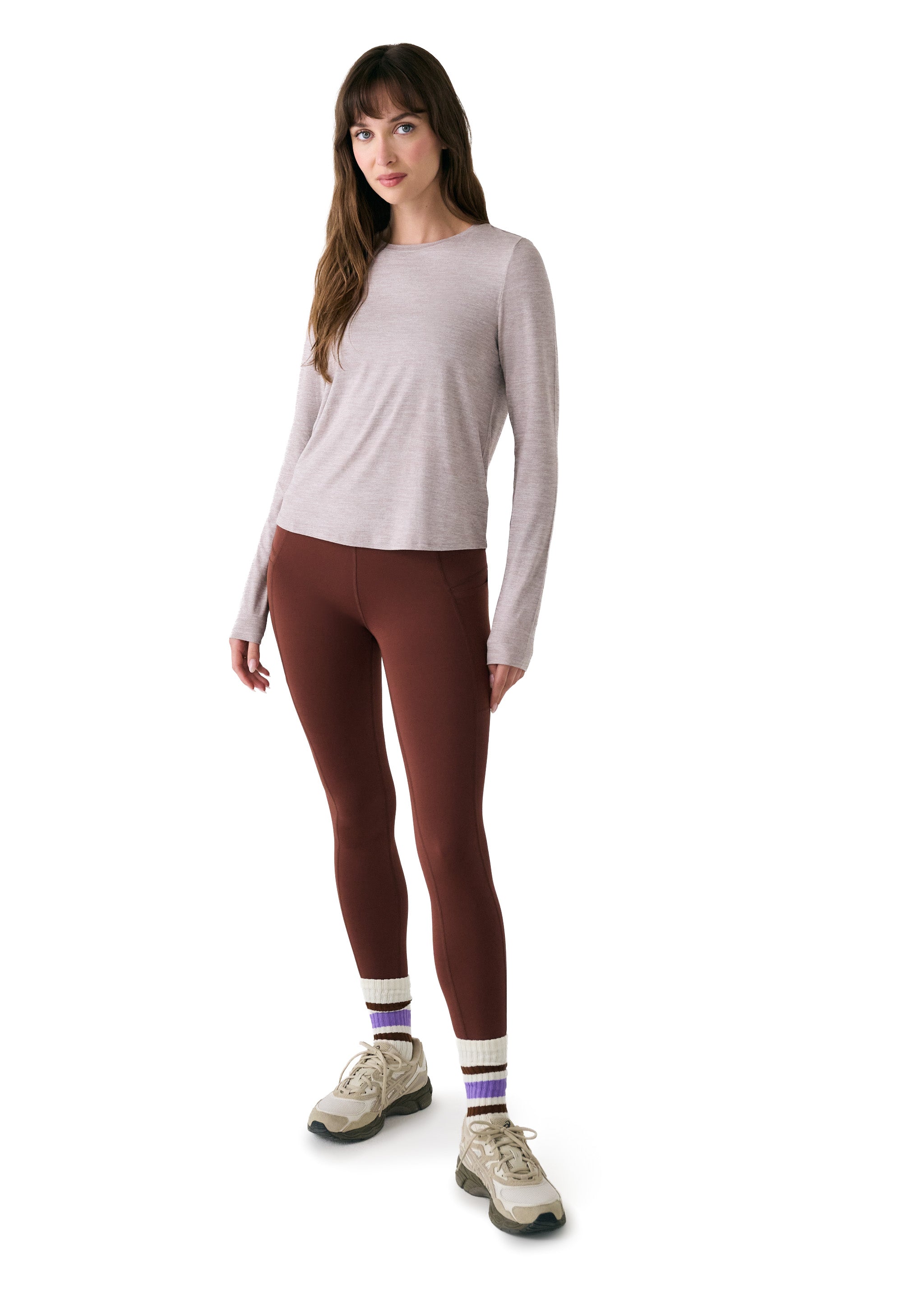 Lolë Vital Long Sleeves in light grey