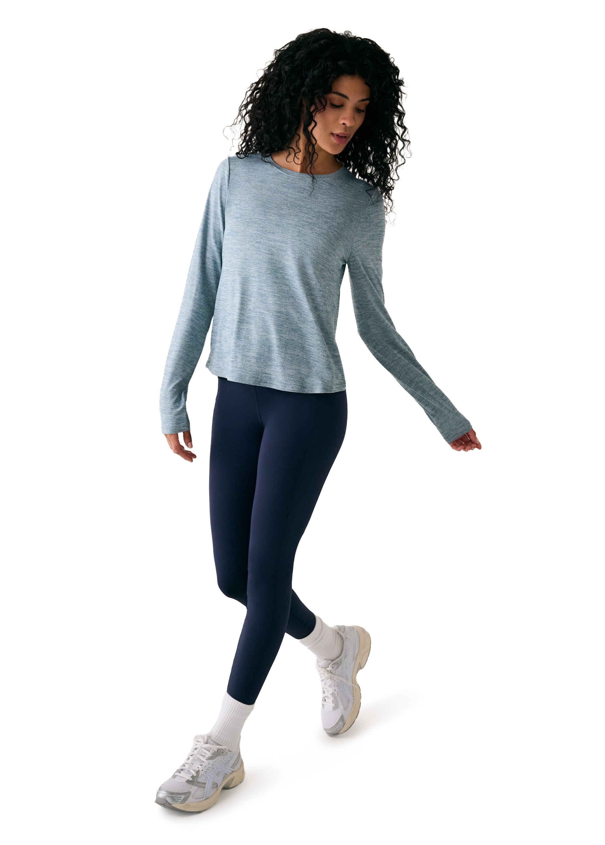 Lolë Vital Long Sleeves in dusty teal