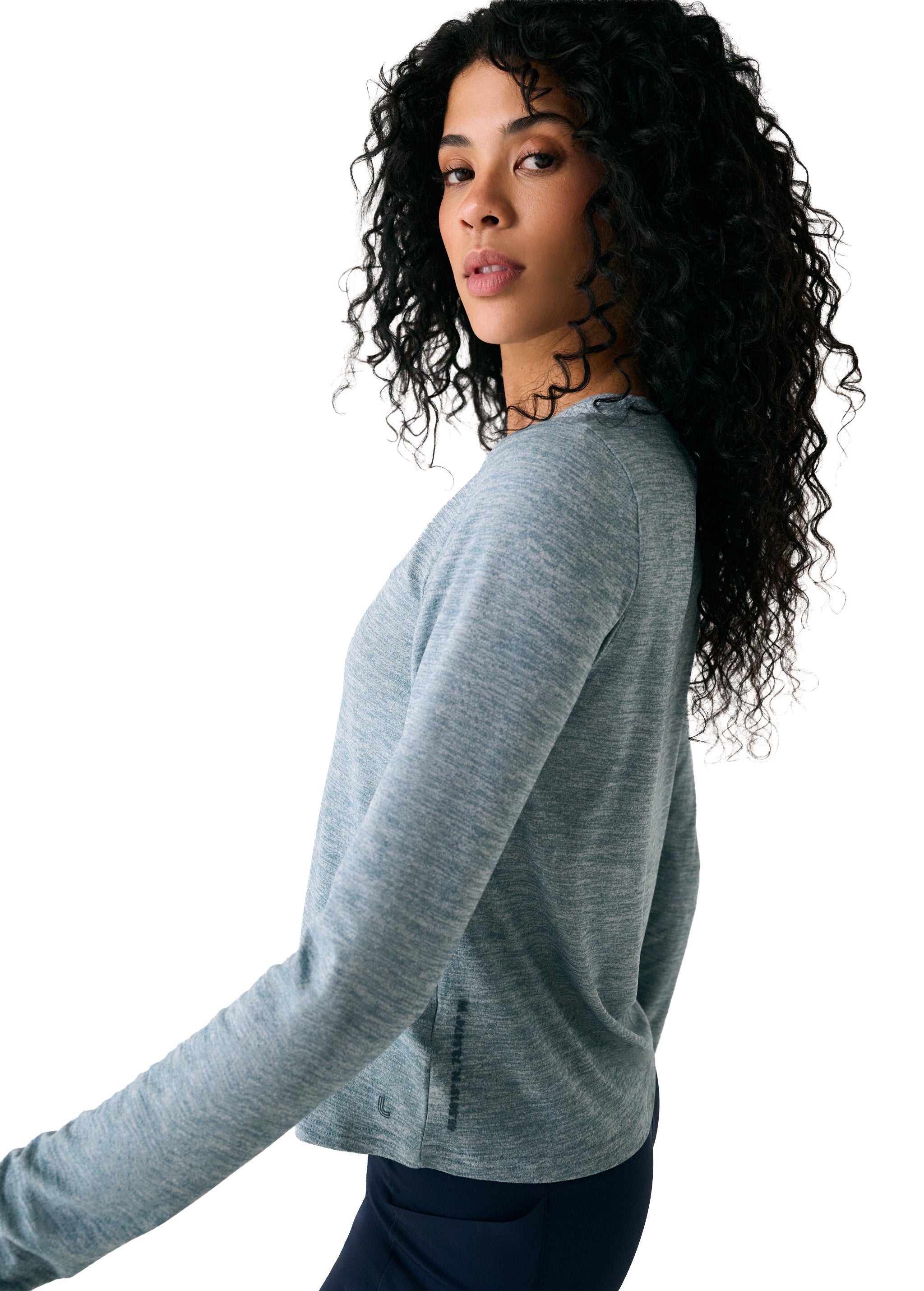 Lolë Vital Long Sleeves in dusty teal