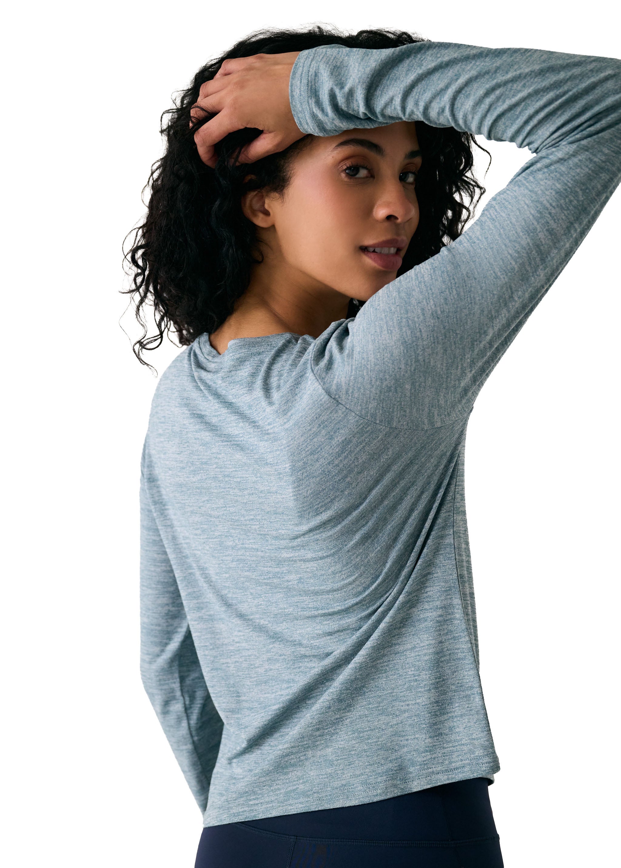 Lolë Vital Long Sleeves in dusty teal