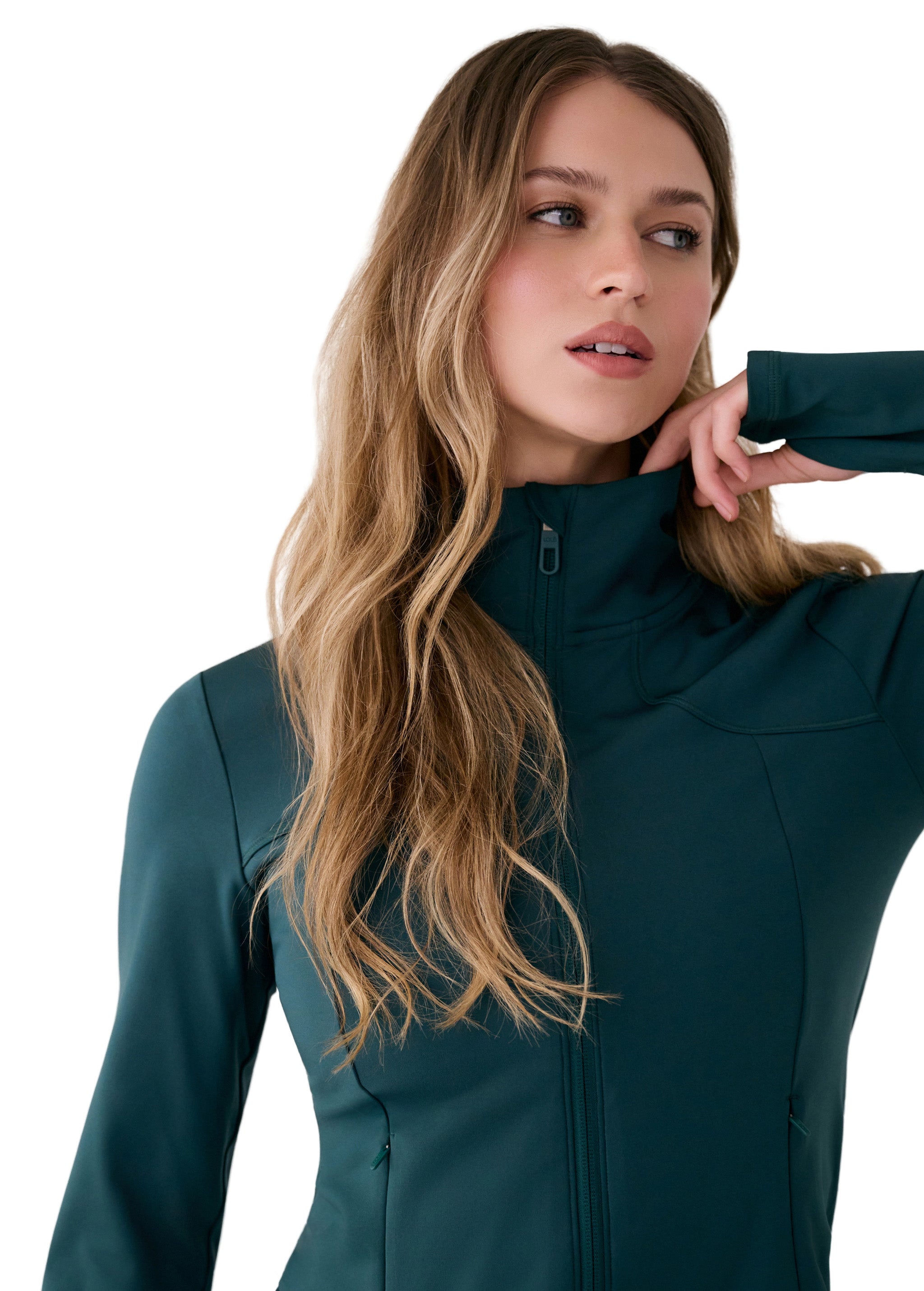 Lolë Step Up Jacket in teal