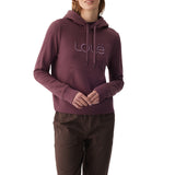Lolë Icone Pullover Hoodie in Mulberry plum