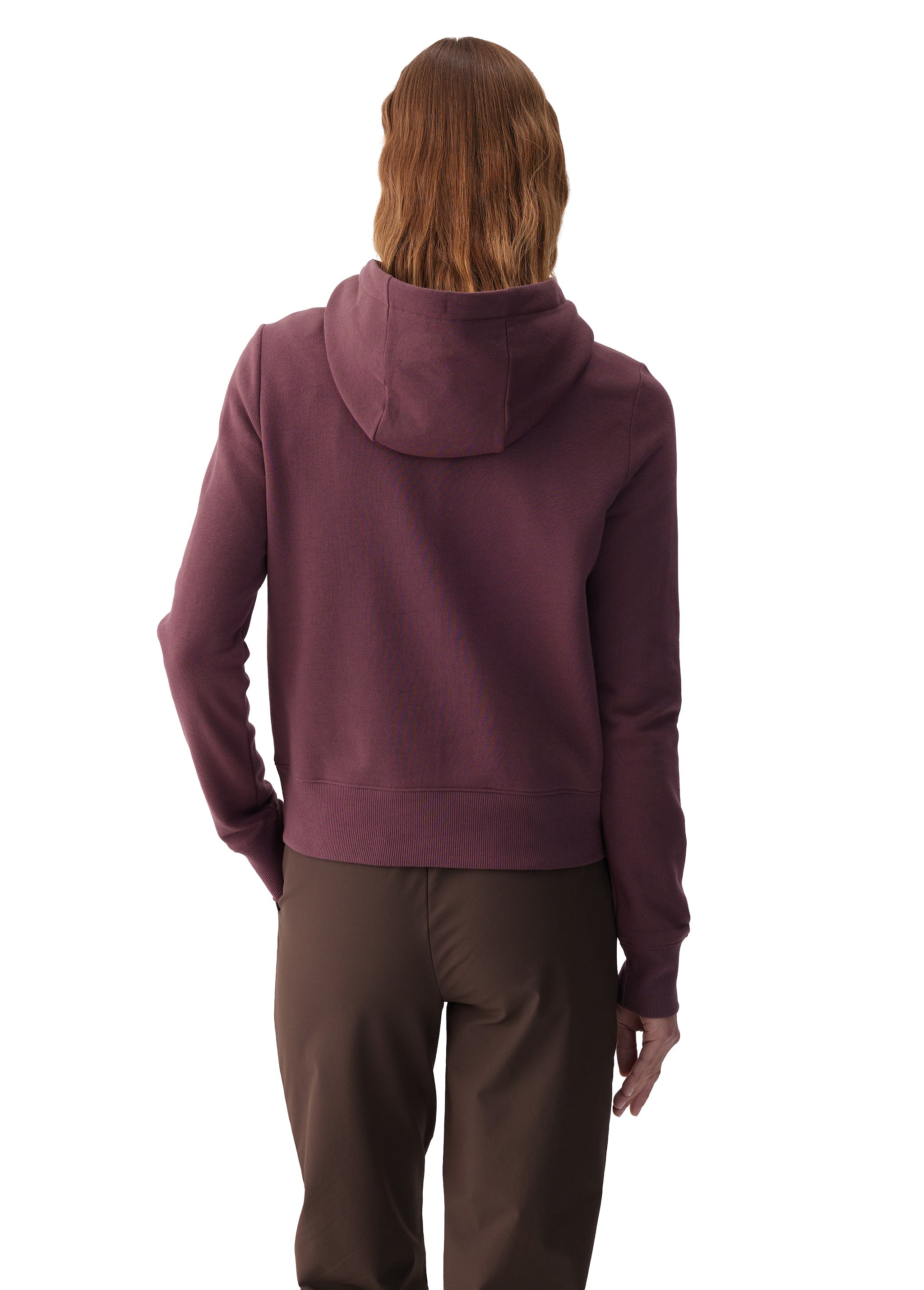 Lolë Icone Pullover Hoodie in Mulberry plum