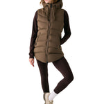Lolë Transition Vest in Mocha olive brown