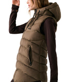Lolë Transition Vest in Mocha olive brown