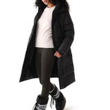 Lolë Après Down Winter Jacket in black — achieve full-body warmth with this longline city jacket