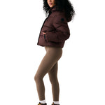 Lolë London Cropped Puffer in Java dark brown — the London Cropped Puffer combines bold style with everyday function