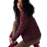 Lolë The Base Insulated Jacket in burgundy