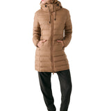 Lolë Claudia Down Jacket in Dune khaki brown