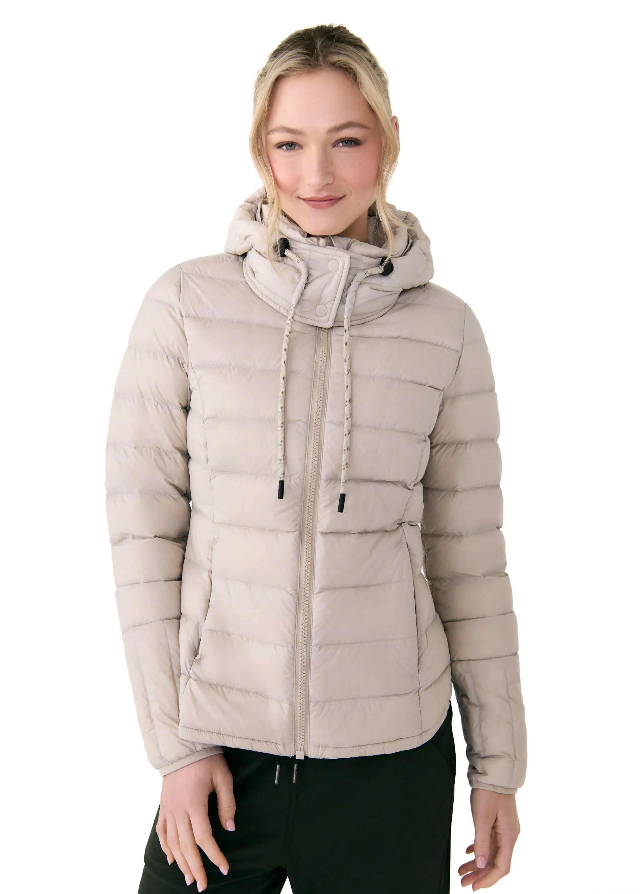 Lolë Emeline Down Jacket in Abalone pale greige
