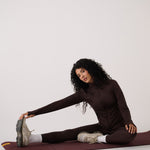 Lolë Align Tpe Yoga Mat in Sienna brown