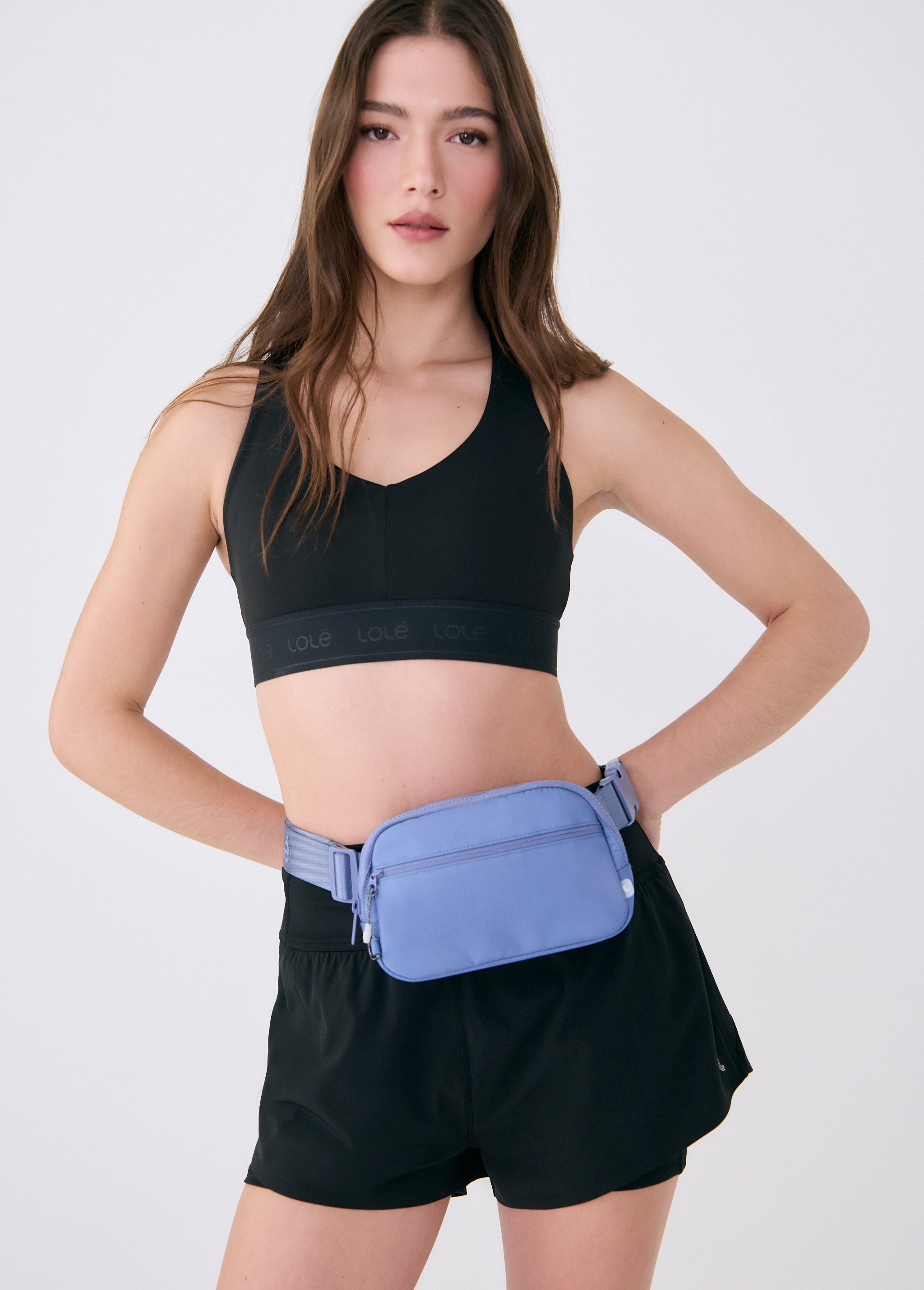 Lolë Jamie Belt Bag in Storm periwinkle — the classic and timeless Jamie Belt Bag