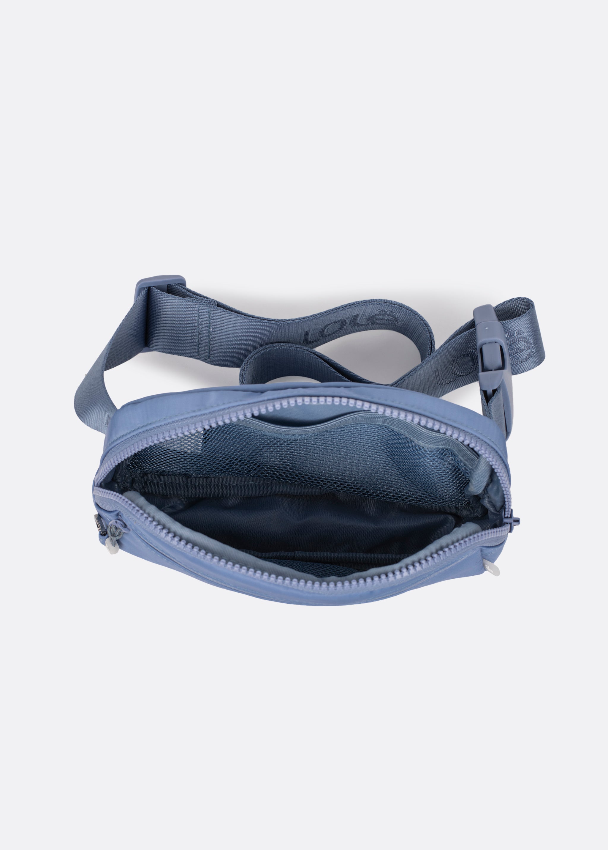 Lolë Jamie Belt Bag in Storm periwinkle — the classic and timeless Jamie Belt Bag