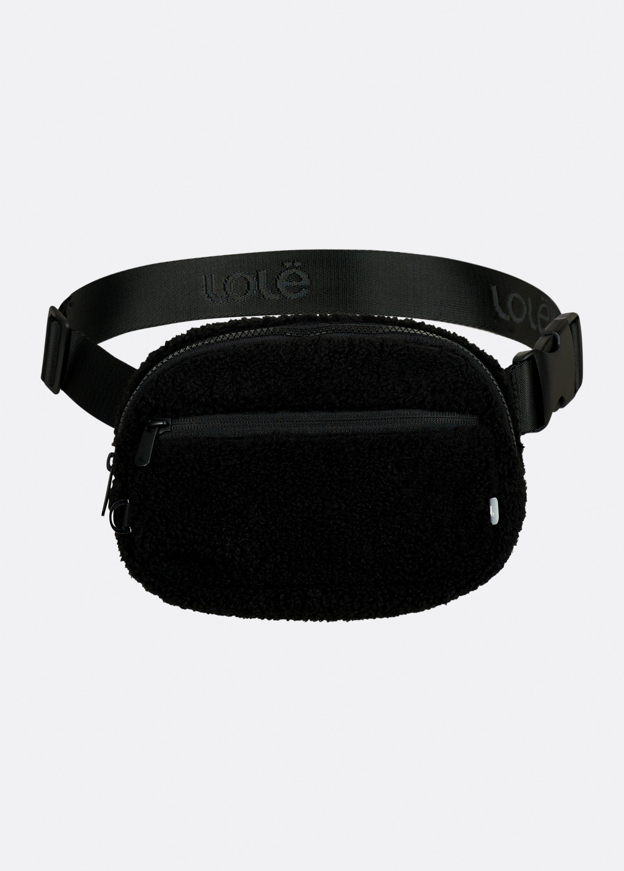 Lolë Jamie Teddy Edition Belt Bag in black — add some colour with convenience with our Jamie Belt Bag