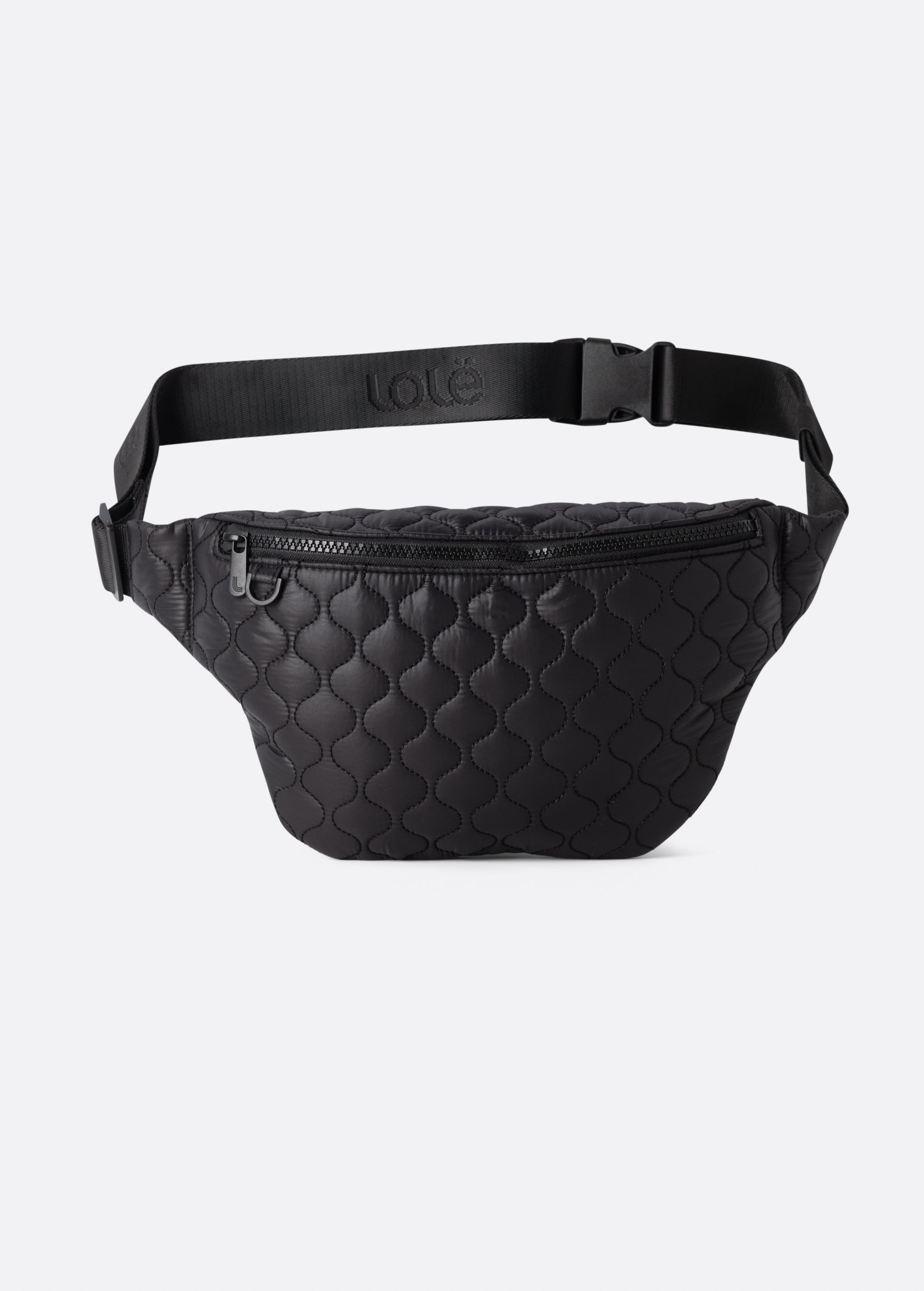 Lolë Taylor 3l Quilted Belt Bag in black