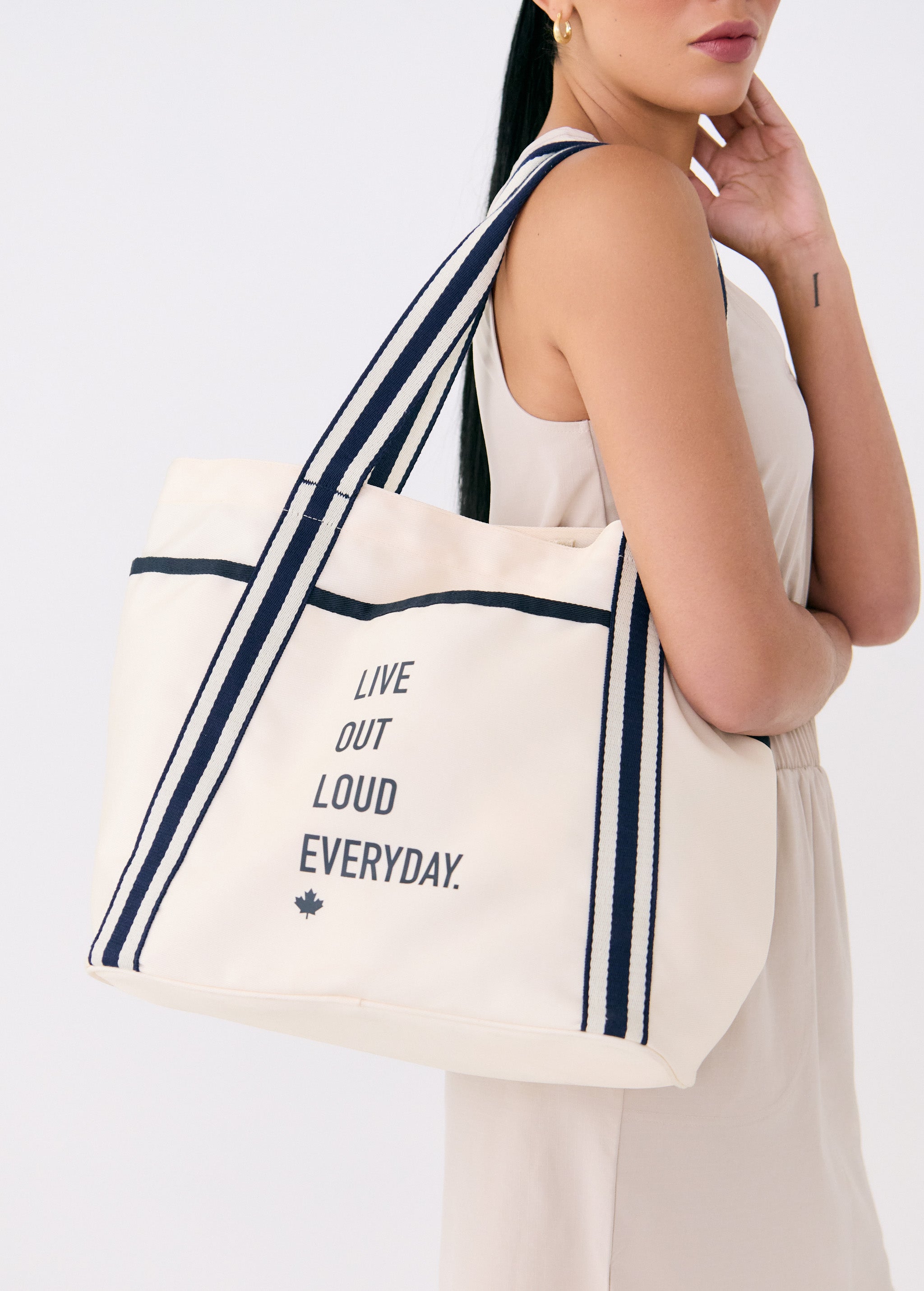Lolë Camden Tote Bag in cream