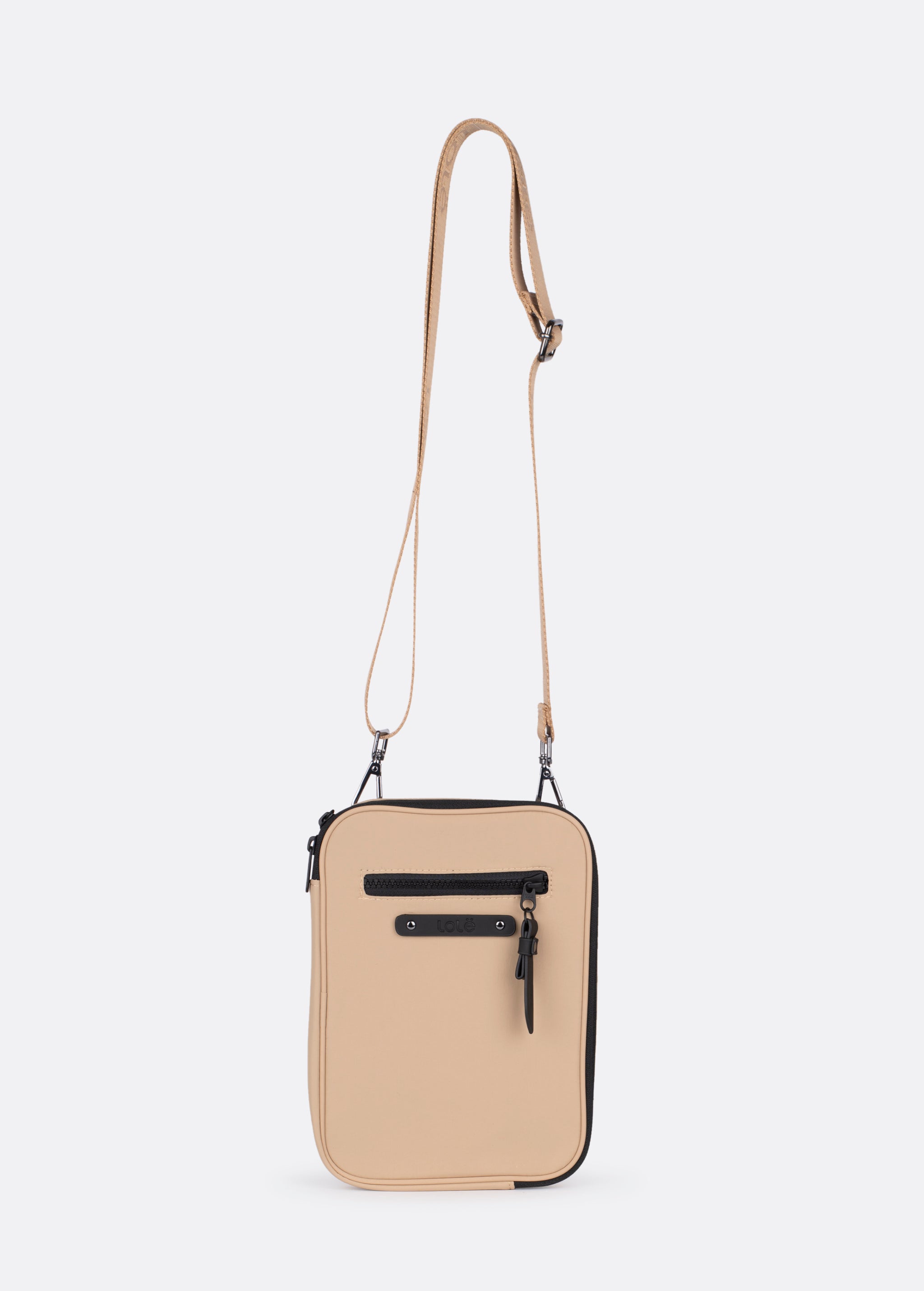 Lolë Concorde Convertible Crossbody Bag in Carmel tan