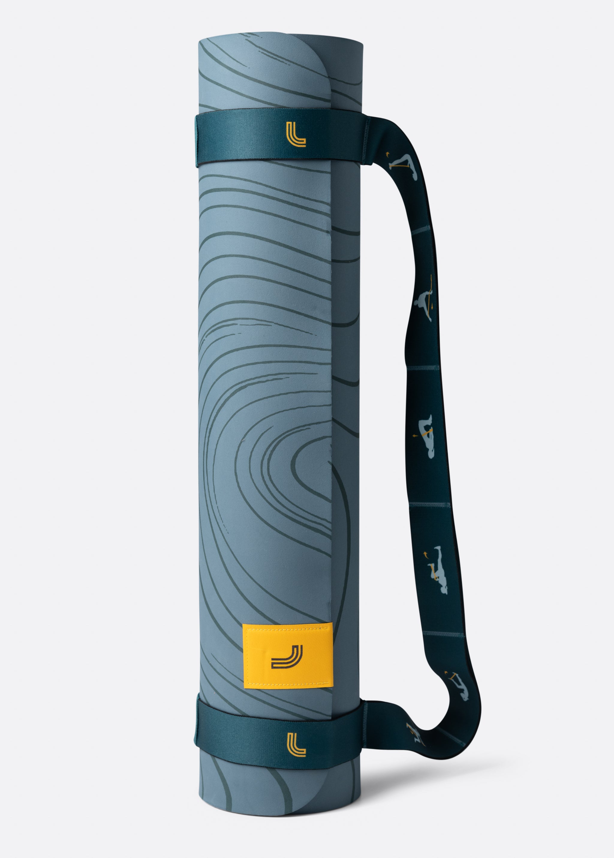 Lolë Pose Yoga Mat in Seagreen dusty blue — a supportive yoga mat with a calm, grounded feel