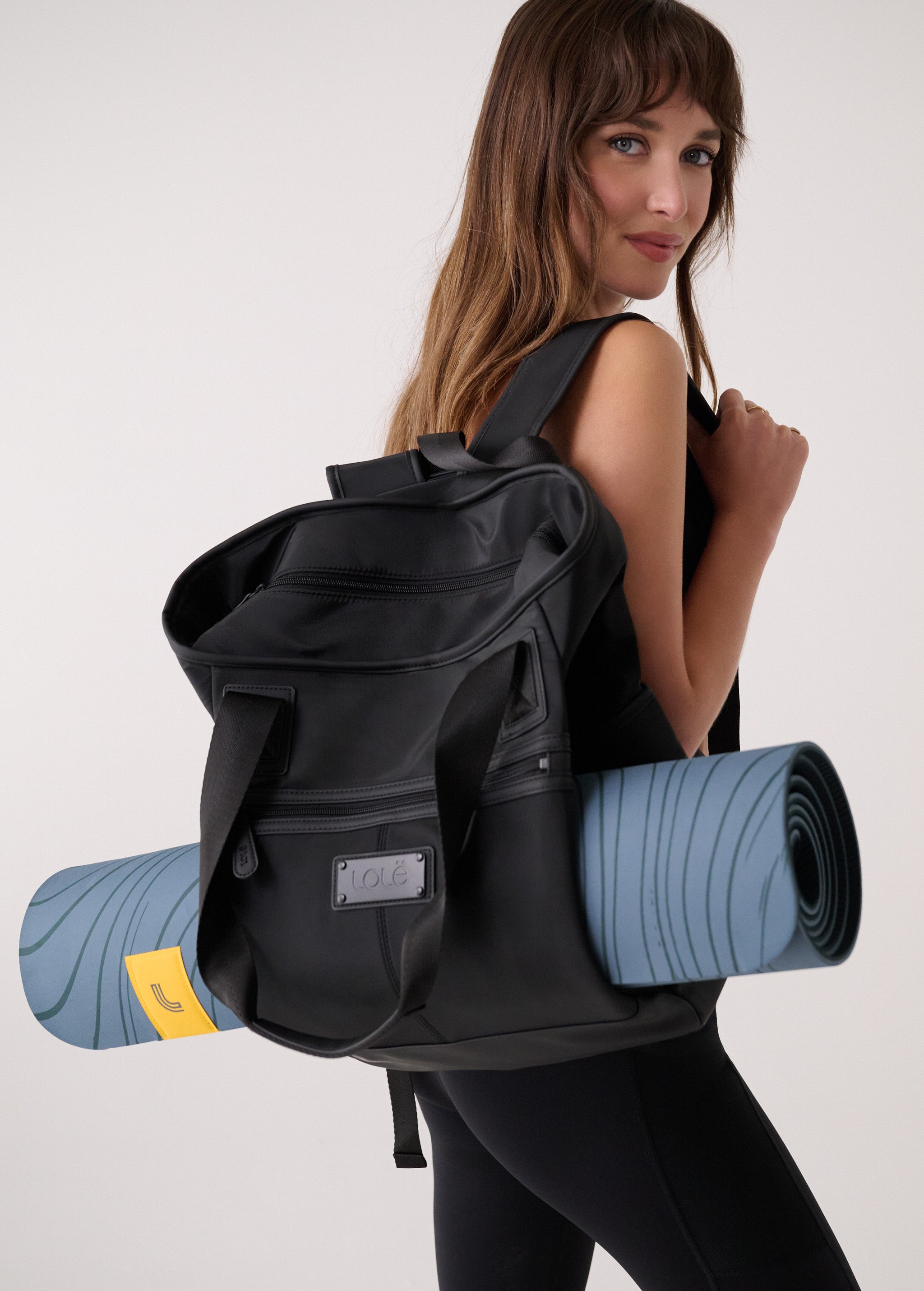 Lolë Pose Yoga Mat in Seagreen dusty blue — a supportive yoga mat with a calm, grounded feel