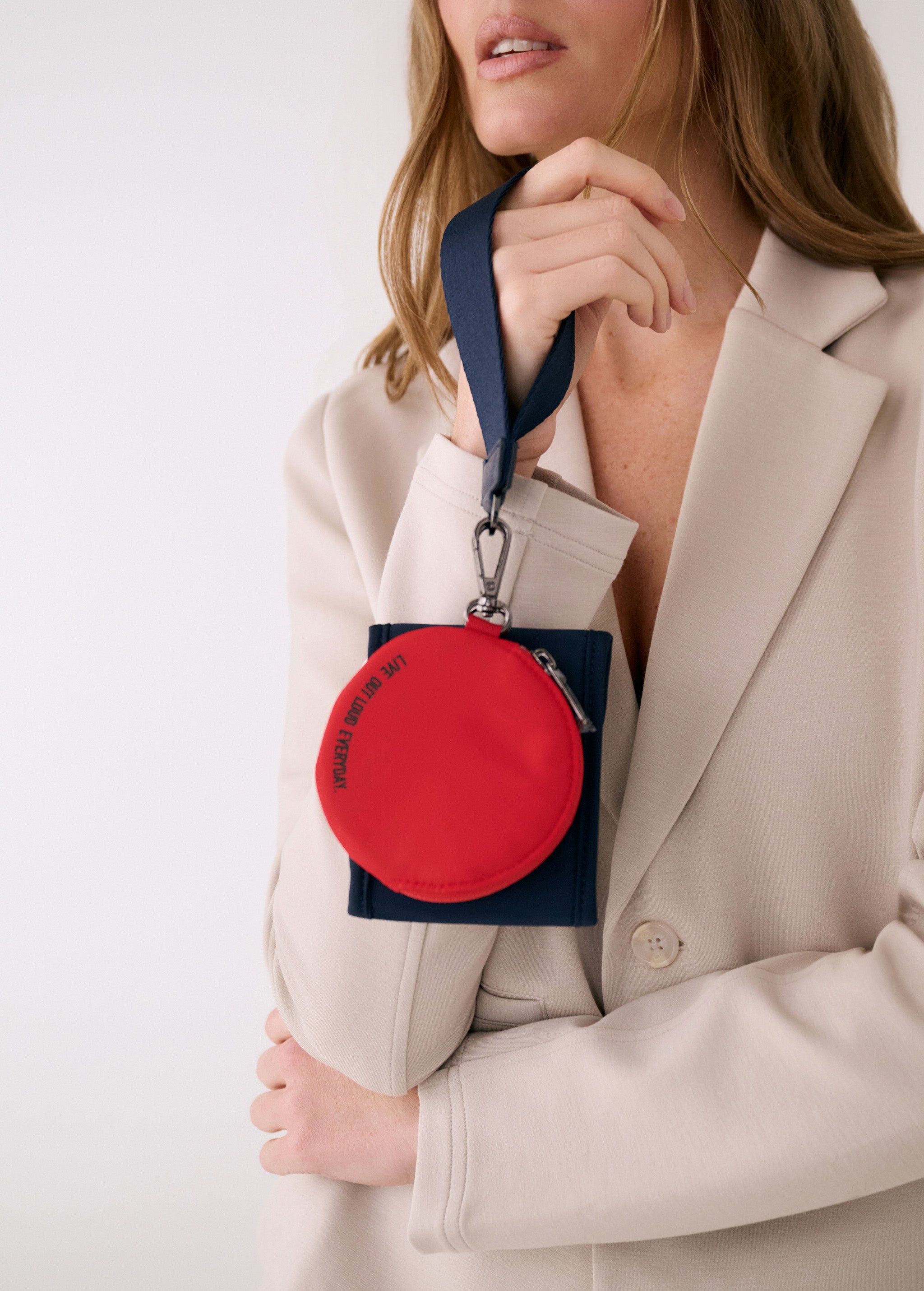 Lolë Alesia Double Wristlet Wallet in Outerspace navy