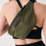 Lolë Taylor Belt Bag in Moss olive green