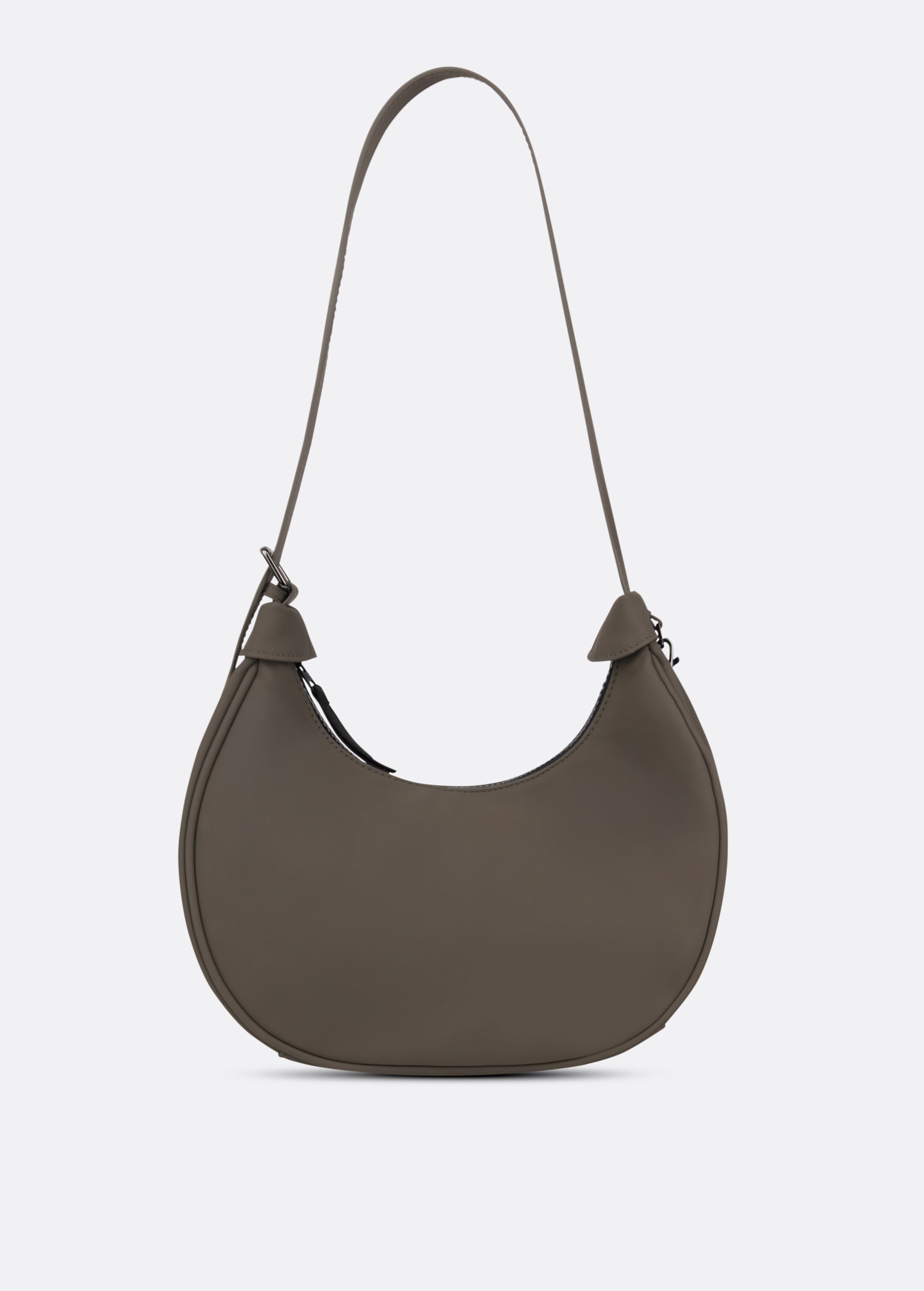 Lolë Mini Hobo Bag in Mocha olive brown — consider this sleek bag elevated, inside and out