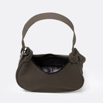 Lolë Mini Hobo Bag in Mocha olive brown — consider this sleek bag elevated, inside and out