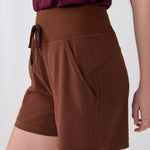 Lolë Momentum Shorts in Sienna brown