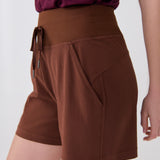Lolë Momentum Shorts in Sienna brown