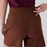 Lolë Momentum Shorts in Sienna brown