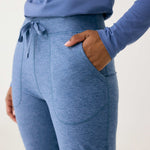 Lolë Om Tech Joggers in blue — refresh your cozy basics with this jogger pant