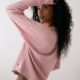 Lolë Classic Crew in Ballerina blush pink