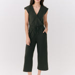 Lolë Effortless Wrap Jumpsuit in olive