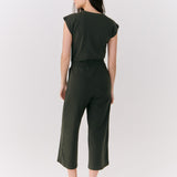 Lolë Effortless Wrap Jumpsuit in olive