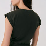 Lolë Effortless Wrap Jumpsuit in olive