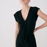 Lolë Effortless Wrap Jumpsuit in black
