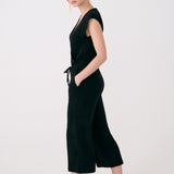 Lolë Effortless Wrap Jumpsuit in black
