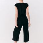 Lolë Effortless Wrap Jumpsuit in black