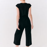 Lolë Effortless Wrap Jumpsuit in black