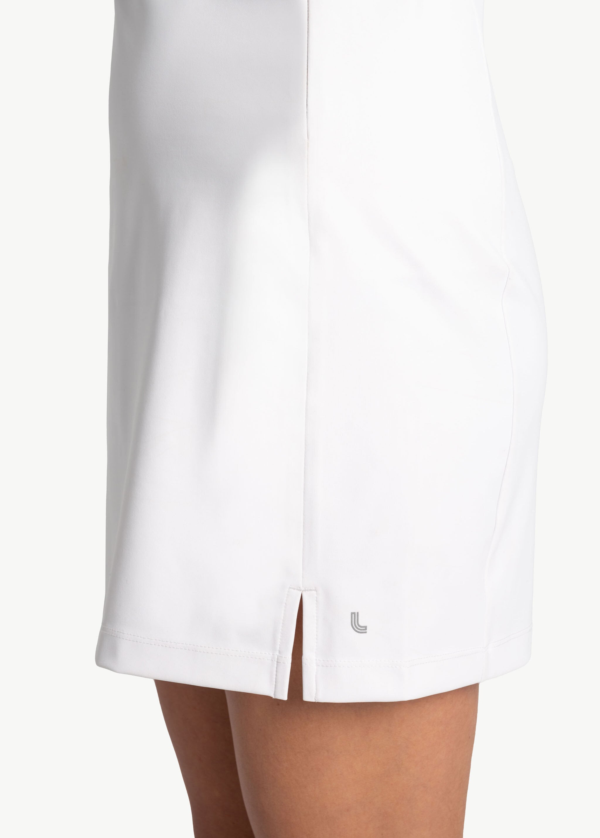 Lolë Step Up Polo Dress in white