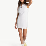 Lolë Step Up Polo Dress in white
