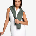 Lolë Step Up Polo Dress in white