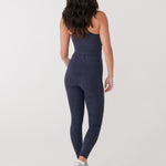Lolë Serene Ankle Leggings in navy floral print — pair it with a Serene tank or bra to complete the set