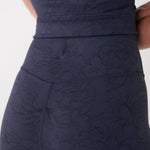 Lolë Serene Ankle Leggings in navy floral print — pair it with a Serene tank or bra to complete the set