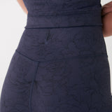 Lolë Serene Ankle Leggings in navy floral print — pair it with a Serene tank or bra to complete the set