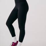 Lolë Serene Ankle Leggings in black — pair it with a Serene tank or bra to complete the set