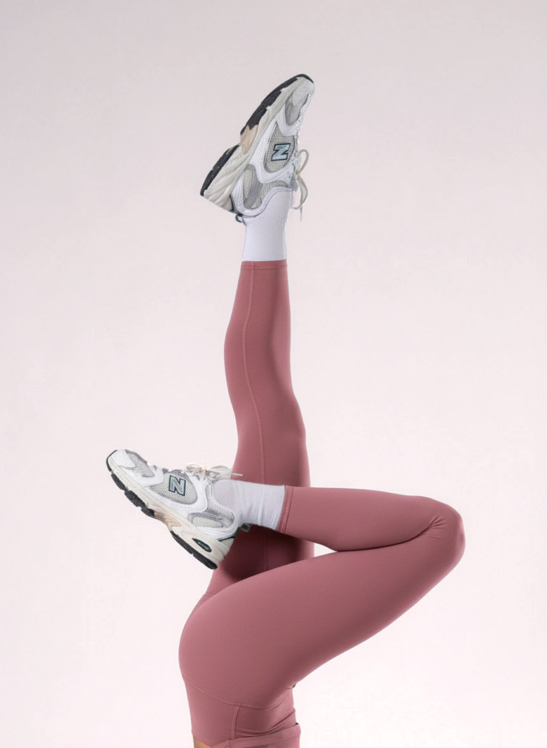 Lolë Serene Ankle Leggings in Mauveberry dusty rose — pair it with a Serene tank or bra to complete the set