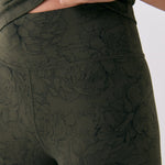 Lolë Serene Ankle Leggings in olive — pair it with a Serene tank or bra to complete the set